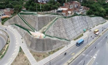 Culminó construcción de la pantalla anclada del barrio Bellavista de Girón; obra con inversión del AMB para la protección de nuestras comunidades