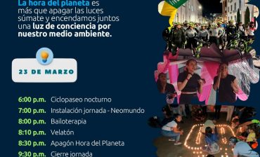 Así puede participar de la Hora del Planeta esté sábado 23 de marzo: conozca la agenda programada por el Área Metropolitana de Bucaramanga